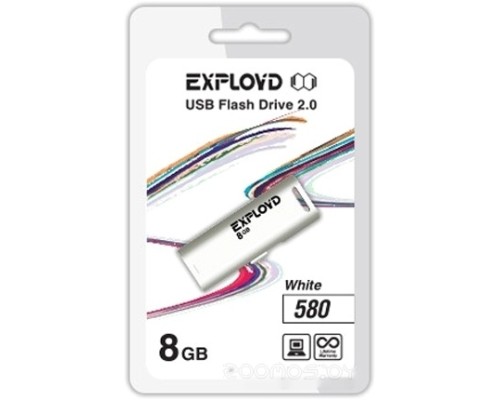 USB Flash Exployd 580 8GB (белый)