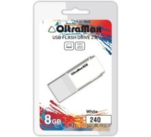 USB Flash OltraMax  240 8GB (белый) [OM-8GB-240-White]