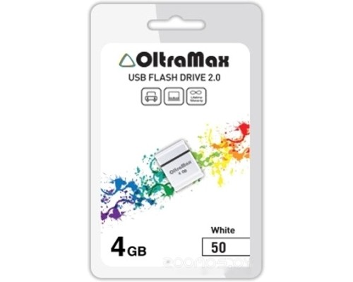 USB Flash OltraMax  50 4GB (белый)