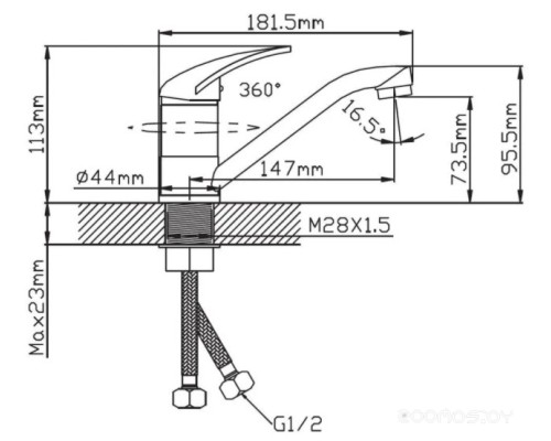 Смеситель Cronwil CD038-48