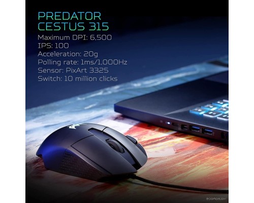 Игровая мышь Acer Predator Cestus 315