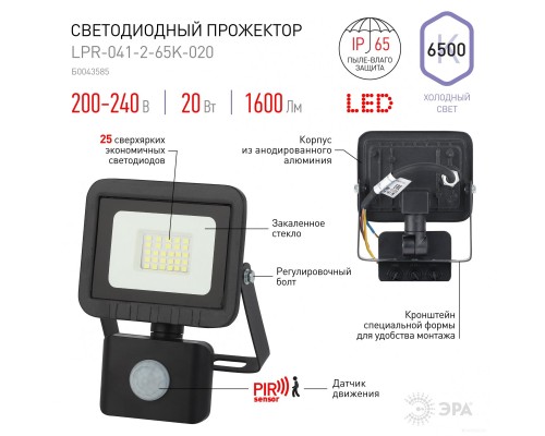 Прожектор Эра Eco LPR-041-2-65K-020 / Б0043585