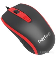 Мышь Perfeo PF-383-OP Profil (черный/красный)