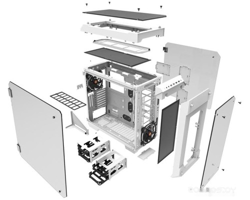 Корпус Thermaltake View 71 Tempered Glass Snow Edition