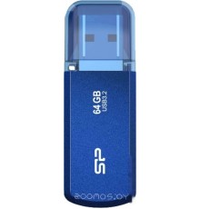 USB Flash Silicon Power Helios 202 64GB (синий)