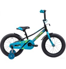 Детский велосипед Novatrack Valiant 16 2019 163VALIANT.BK9 (черный/голубой, 2019)