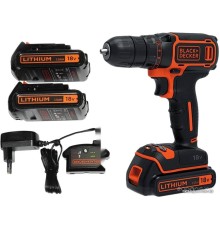 Дрель-шуруповерт Black & Decker BDCDC18B (с 2-мя АКБ, без кейса)