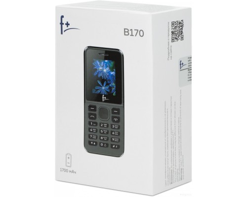 Кнопочный телефон F+ B170 (черный)