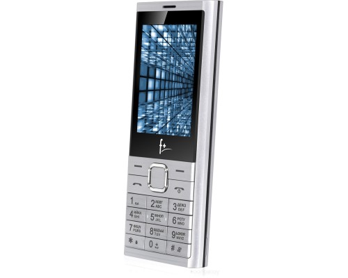 Кнопочный телефон F+ B280 (серебристый)