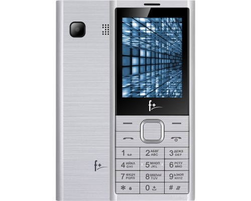 Кнопочный телефон F+ B280 (серебристый)