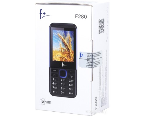 Кнопочный телефон F+ F280 (черный)