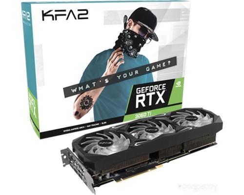 Видеокарта KFA2 GeForce RTX 3060 Ti GDDR6X SG 1-Click OC Plus Updated Ver. 36ISM6MD1GSK