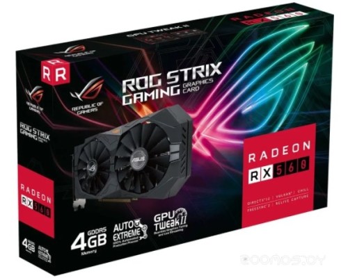 Видеокарта Asus ROG-STRIX-RX560-4G-V2-GAMING