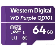 Карта памяти Western Digital Purple SC QD101 microSDXC WDD064G1P0C 64GB
