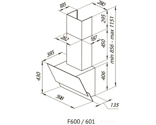 Вытяжка Kuppersberg F 601 BL