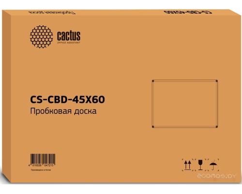 Офисная пробковая доска Cactus CS-CBD-45X60