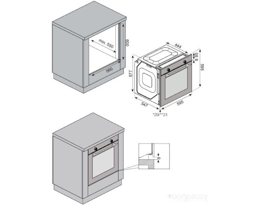 Духовой шкаф ZorG Technology BE10 (черный)