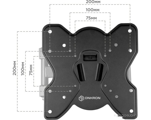 Кронштейн Onkron NP23 (черный)