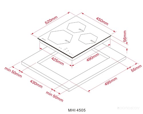 Варочная панель Monsher MHI 4505