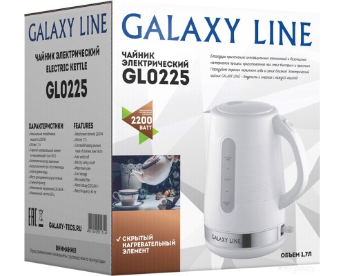 Электрический чайник Galaxy Line GL0225 (белый)