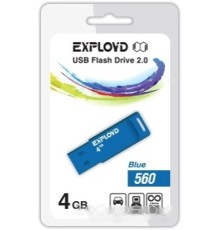 USB Flash Exployd 560 4GB (синий) [EX-4GB-560-Blue]