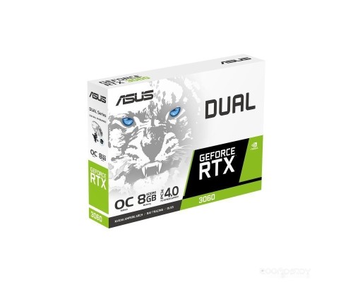 Видеокарта Asus Dual GeForce RTX 3060 White OC Edition 8GB GDDR6 DUAL-RTX3060-O8G-WHITE