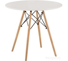 Кухонный стол Mio Tesoro ST-001Ф80 (белый/дерево)
