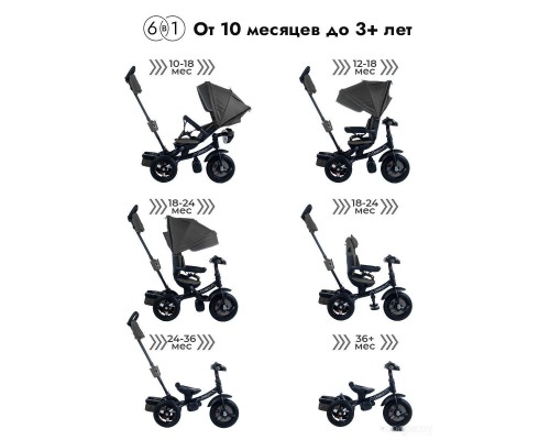 Детский велосипед Bubago Dragon BG 104-1 (черный)