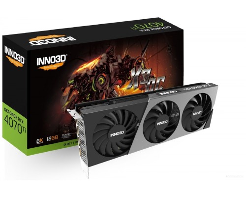 Видеокарта Inno3D GeForce RTX 4070 Ti X3 OC N407T3-126XX-186148N