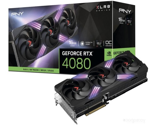 Видеокарта PNY GeForce RTX 4080 16GB OC XLR8 Gaming Verto TF VCG408016TFXXPB1-O