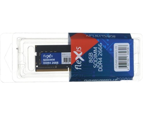 Модуль памяти Flexis 8ГБ DDR4 SODIMM 2666 МГц FUS48G2666CL19