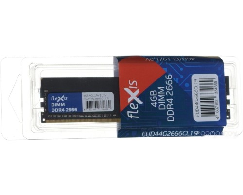 Модуль памяти Flexis 4ГБ DDR4 2400 МГц FUD44G2666CL19