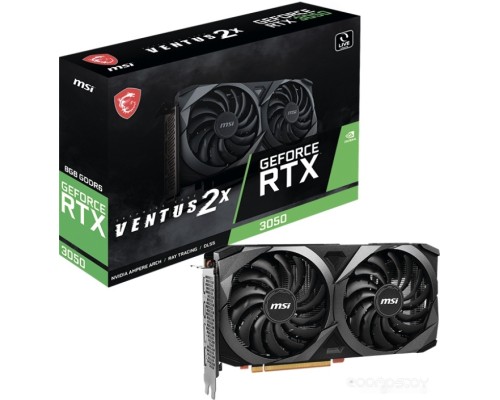 Видеокарта MSI GeForce RTX 3050 Ventus 2X 8G OCV1