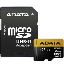 Карта памяти A-Data microSDXC UHS-II 128GB + адаптер [AUSDX128GUII3CL10-CA1]