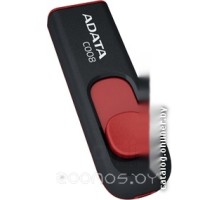 USB Flash A-Data C008 Black+Red 64 Гб (AC008-64G-RKD)