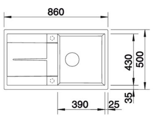 Кухонная мойка Blanco Metra 5S жасмин