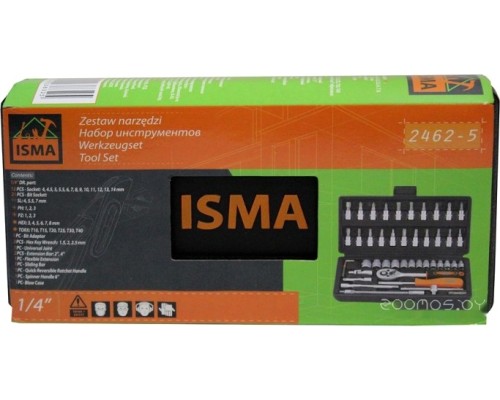 Универсальный набор инструментов ISMA 2462-5 (46 предметов)