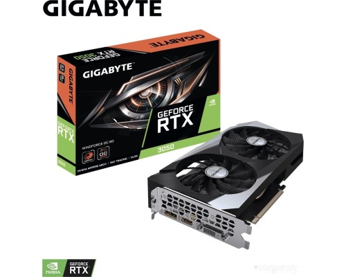 Видеокарта Gigabyte GeForce RTX 3050 WindForce OC 8G GV-N3050WF2OC-8GD