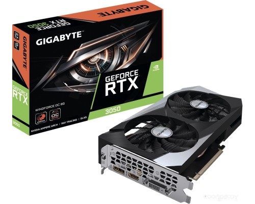 Видеокарта Gigabyte GeForce RTX 3050 WindForce OC 8G GV-N3050WF2OC-8GD