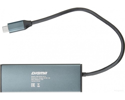 USB-хаб DIGMA HUB-3U3.0С-UC-G