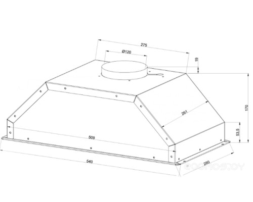 Вытяжка Kuppersberg INLINE 60 C