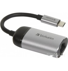 Сетевой адаптер Verbatim USB-C Gigabit Ethernet Adapter 49146