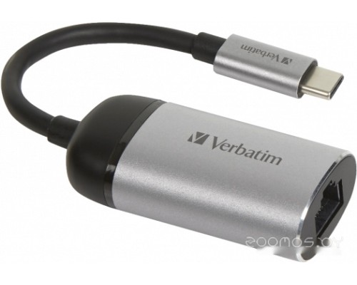 Сетевой адаптер Verbatim USB-C Gigabit Ethernet Adapter 49146