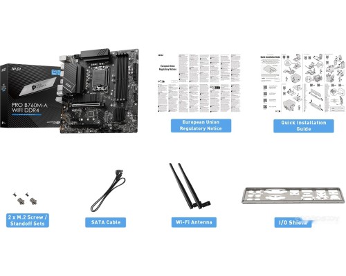 Материнская плата MSI Pro B760M-A WiFi DDR4