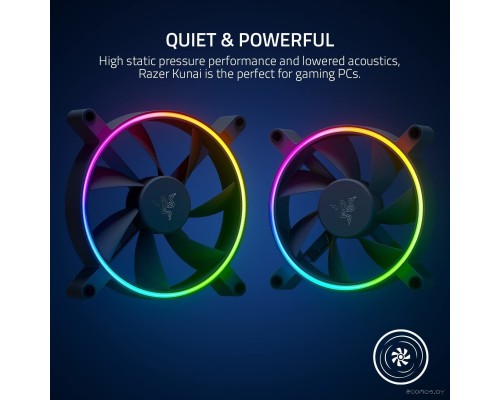 Набор вентиляторов RAZER Kunai Chroma 140mm 3 Fans RC21-01810200-R3M1