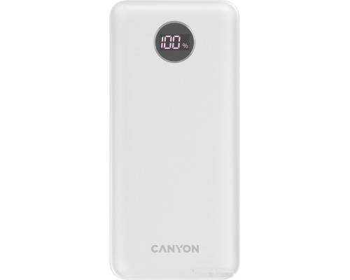 Портативное зарядное устройство Canyon PB-2002 20000mAh (белый)