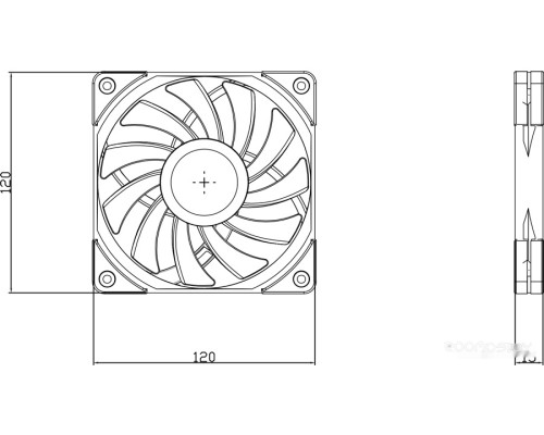 Вентилятор для корпуса Thermalright TL-C12015B