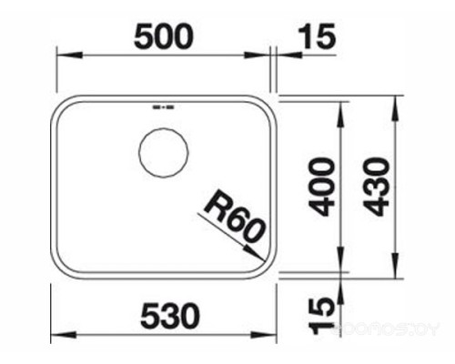 Кухонная мойка Blanco Supra 500-U 518205