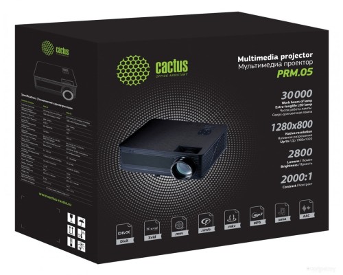 Проектор Cactus CS-PRM.05WT.WXGA-W