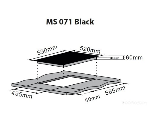 Варочная панель ZorG Technology MS 071 (черный)